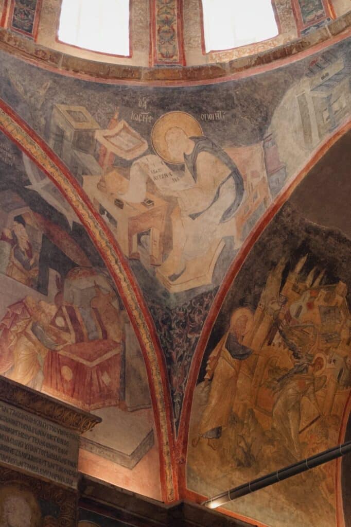 renaissance ceiling fresco in historic church